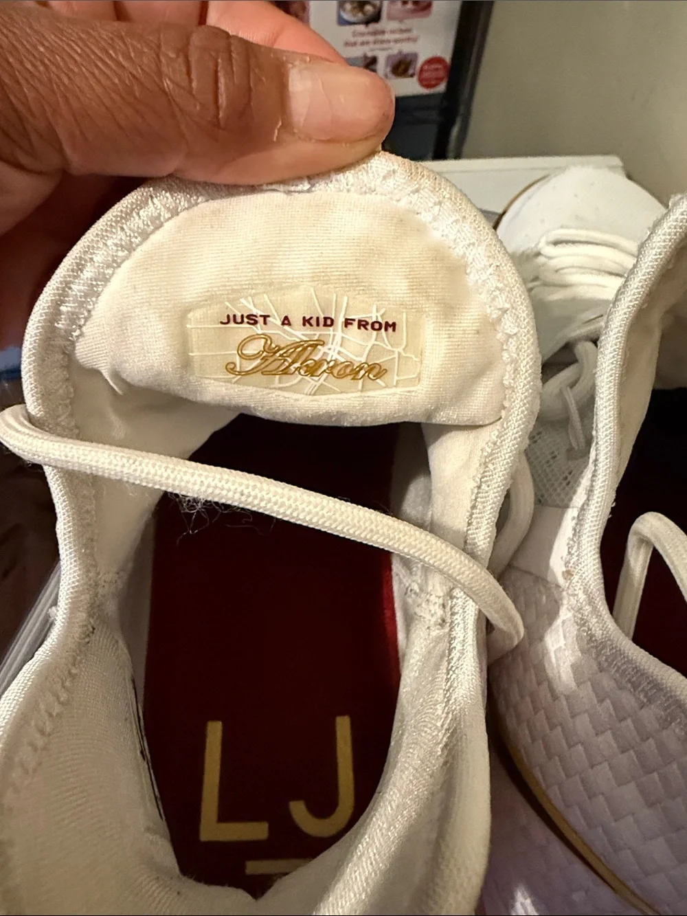 Men's White Basketball Sneakers with Gold Accents